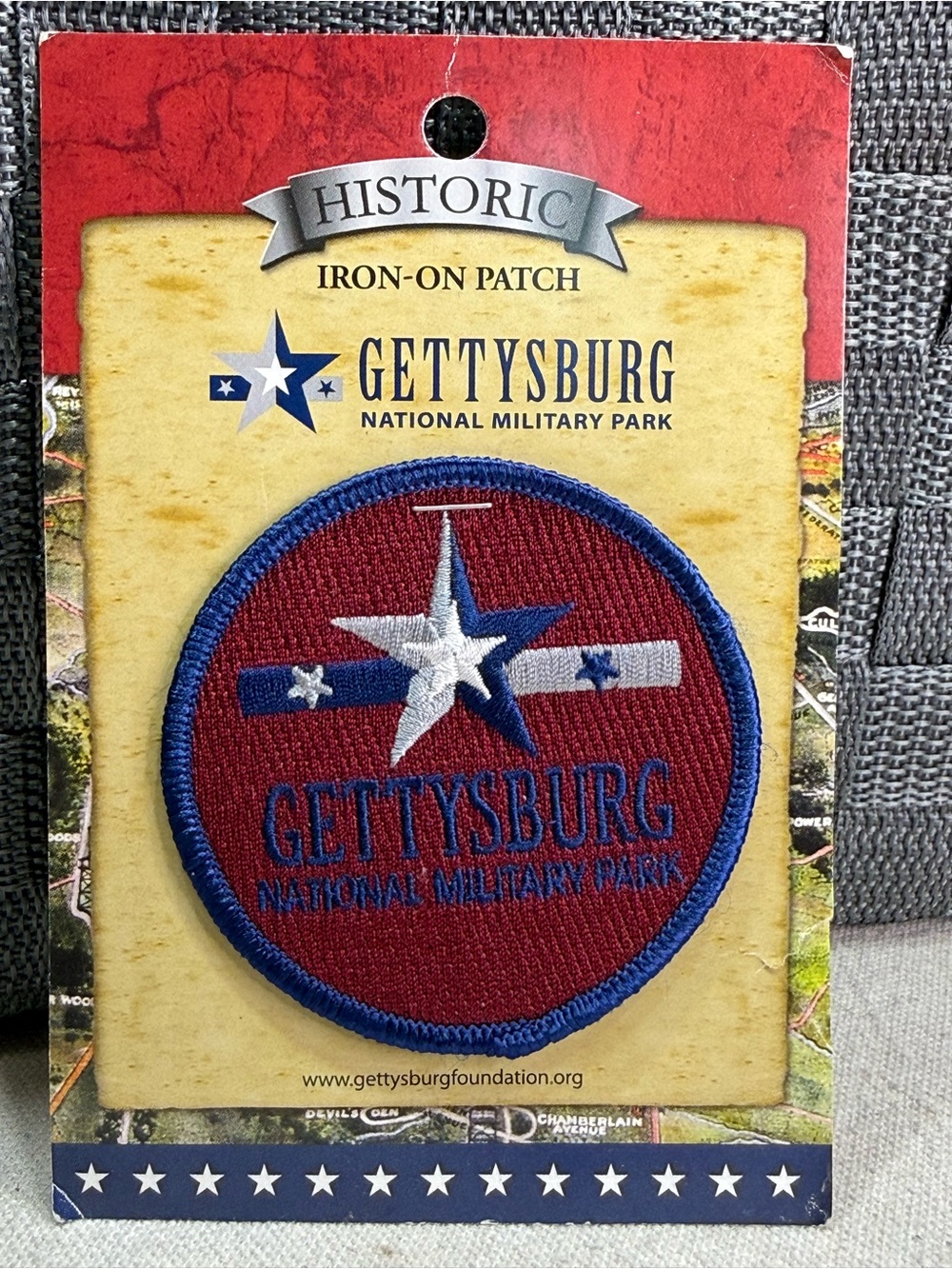Gettysburg National Military Park - Embroidered Gettysburg Iron-On Patch - NWT